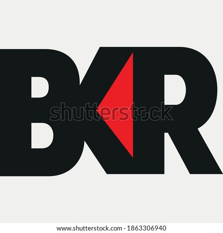 BKR monogram logo design vector.
symbol icon. Stock fotó © 