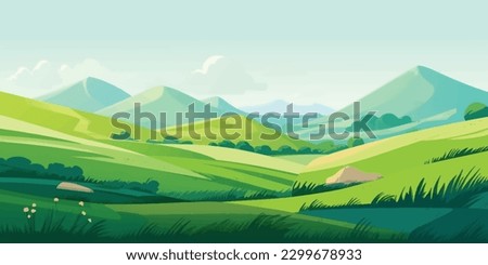 Similar – Foto Bild Bergblicke mit Rolling Hills