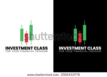 Candle Stick Investment Business Logo