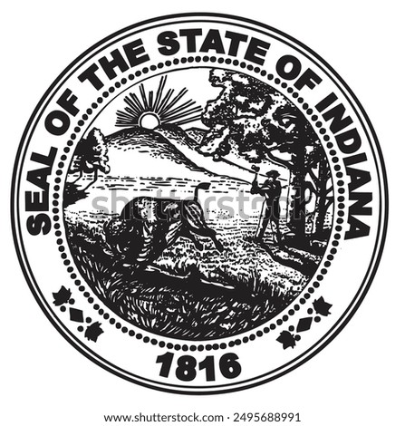 The Great Seal of the State of Indiana