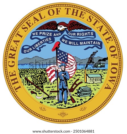 The Great Seal of the State of Iowa