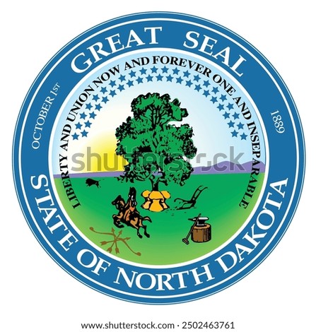 The Great Seal of the State of North Dakota