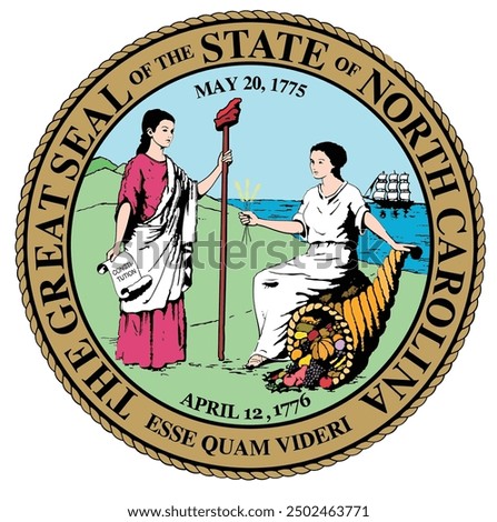 The Great Seal of the State of North Carolina