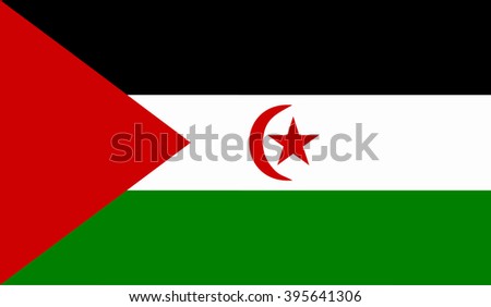 A flag of Western Sahara