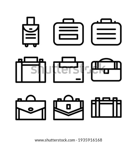 suitcase icon or logo isolated sign symbol vector illustration - Collection of high quality black style vector icons
