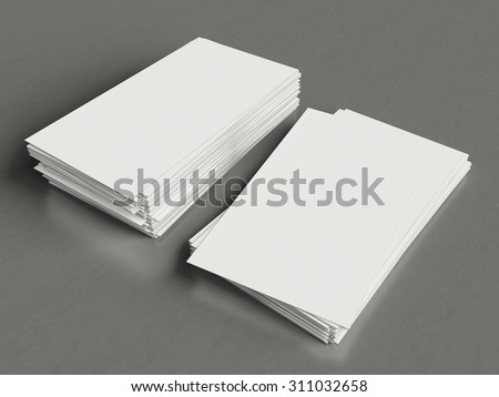 Blank business cards. Promotion of company brand.