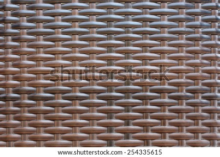 Wicker of furniture for background and texture