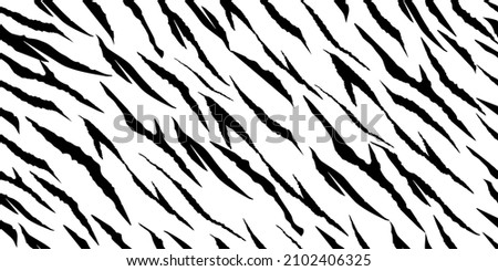 Line Tropical Background. African Animal Zebra. Stripe Grunge. Black Cute Tiger. Tribal Camo Texture. White Jungle Tiger. Vector Texture. Abstract Vector Pattern. Black Tropical Brush. Stripe Pattern