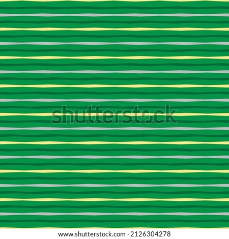 Stripes seamless horizontal line thin streak wavy small, Color green gray yellow in spring. Abstract line style sport, chic pattern fun design retro, Fabric print textiles, t-shirts.Vector line series