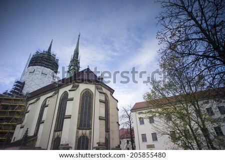 Wittenberg, Germany - Nov 4: the All saint's church where Martin Luther nailed the ninety-five theses on the door and sparked the reformation in Wittenberg, Germany on November 4 2013.
