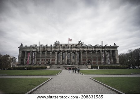 BERLIN, GERMANY - NOV 5: The Altes Museum on the Museum Island (\