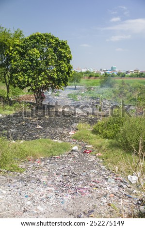 The garbage hill in Phnom Penh, Cambodia