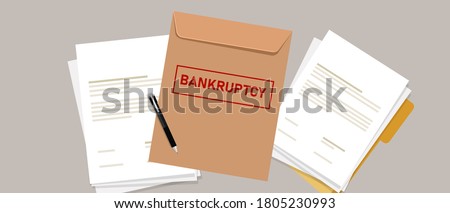 company files for bankruptcy legal law document process debt insolvency during crisis recession 