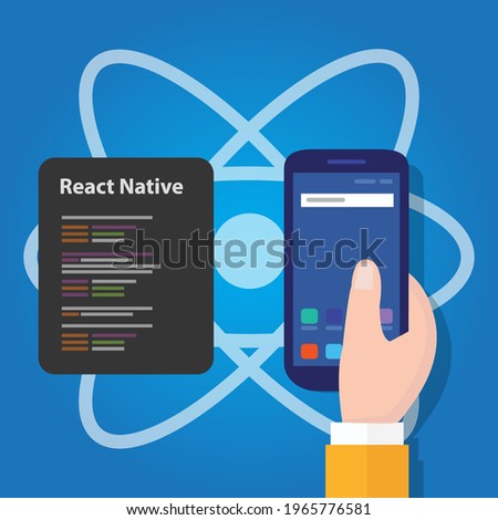 react native mobile programming code developer software smartphone 