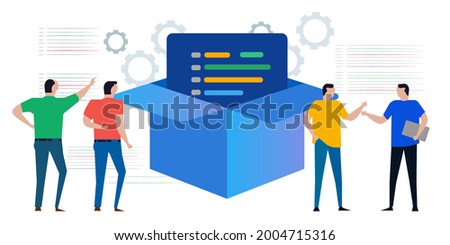 install box package of software development process by developer delivering final source code