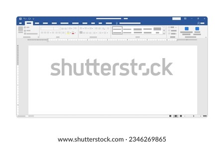 Office productivity application white paper editor file document storage user interface text writing software