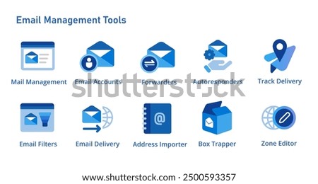 Email management set icon collection from account DNS zone editor tracking delivery address importer auto responder filter 