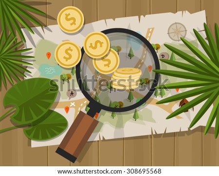 find treasure hunt money map