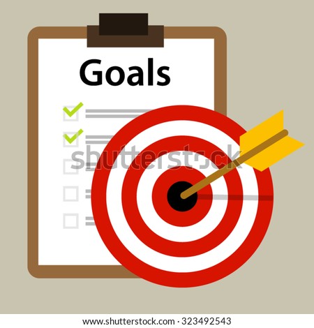 target goals vector icon success business strategy concept