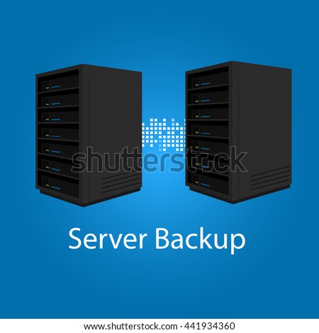 two server backup redundancy mirror for recovery and performance