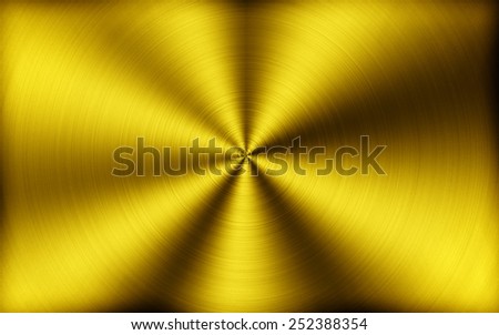 Simple golden metal background or texture