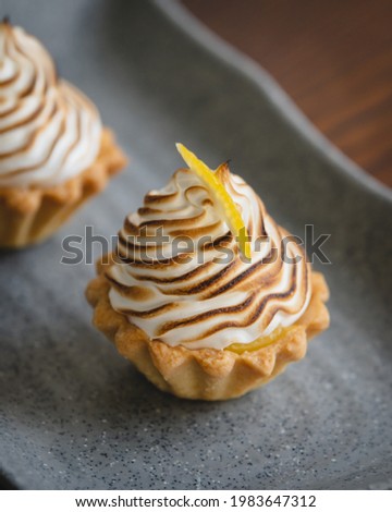 lemon meringue pie for menu Foto d'archivio © 