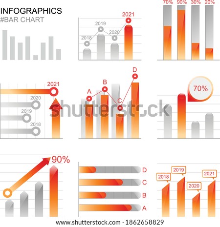 Business Design Vactor Graph Illustration Image Cumulative Bargraph