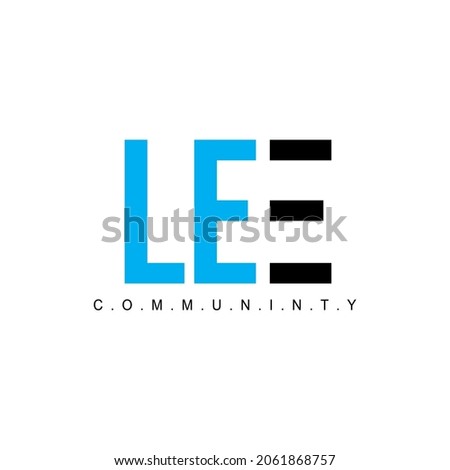 LEE text logo vector, for free design.