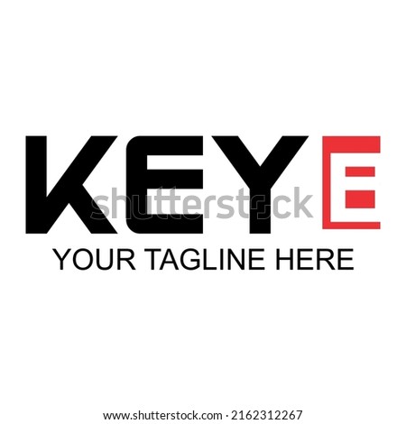 Simple KEYB text vector, perfect for electronic device design logos.