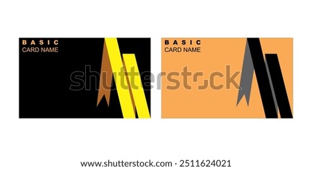 Main background of business card material, black and white, modern concept, ribbon motif.