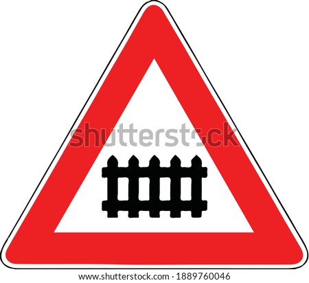 Similar – Image, Stock Photo Limited level crossing