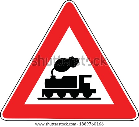 Similar – Image, Stock Photo Limited level crossing