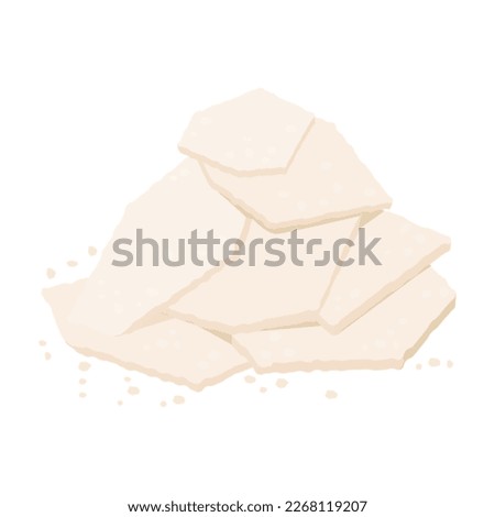 Vector illustration of sake lees.