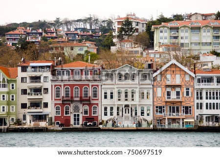 Houses on Bosphorus, Turkey