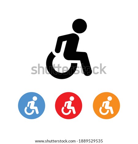 
wheelchair Handicap Symbol Icon Vector