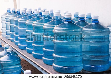 Rows of Big Bottle of Drinking Water Supply#2