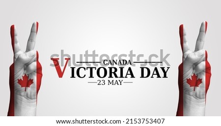 23 may celebrate Victoria day in Canada poster background ストックフォト © 