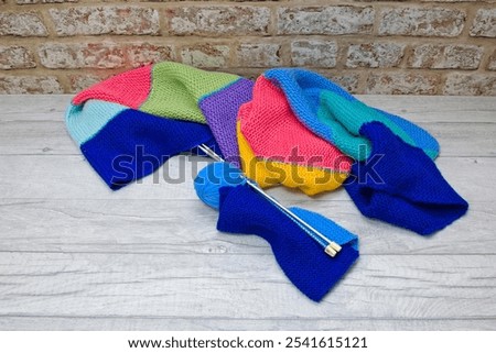 Similar – Image, Stock Photo Woollen blanket Handcrafts