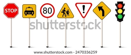 Similar – Image, Stock Photo Traffic on the motorway