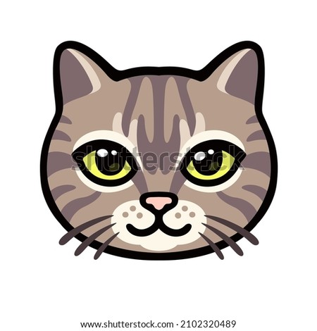 Simple Cat Face Drawing | Free download on ClipArtMag