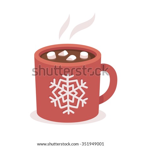 Similar – Image, Stock Photo A cup of cocoa with gingerbread cookies and a candy cane on a white table