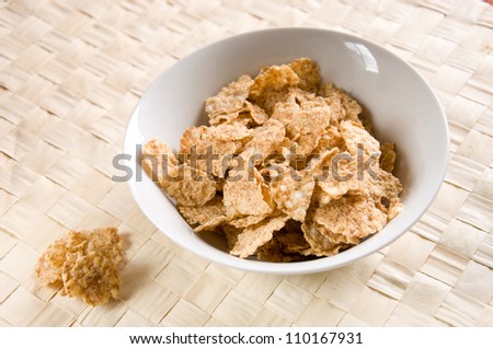 close up of cereals for breakfast