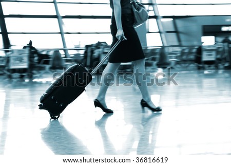 the passenger at the airport.