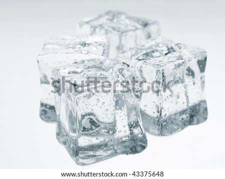 Abstract background with frozen water, ice cubes