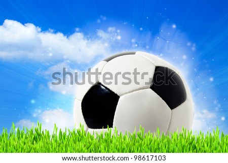 abstract football backgrounds with beauty bokeh