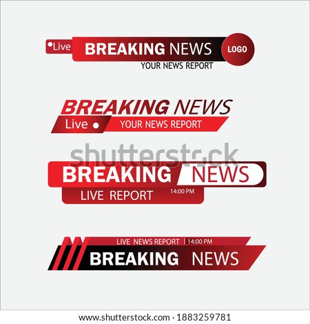 Breaking News Tag free vector and shapes