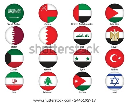 flags of middle east countries