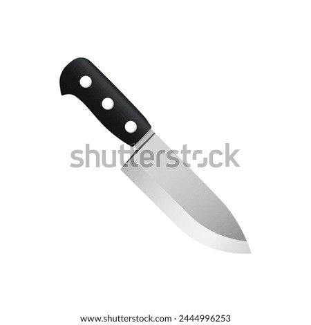 Kitchen knife emoji. Knife icon, symbol. Knife vector illustration.