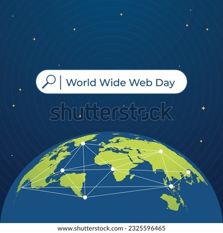 world wide web day design template for celebration. world wide web vector design. world wide web day vector design.