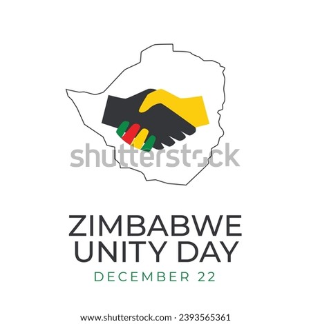 Zimbabwe Unity Day: Bold Vector Template Celebrating National Harmony. Engage audiences with this vibrant design, perfect for unity themed projects.